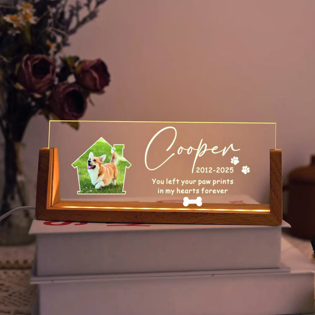 Custom Pet Memorial LED Night Light