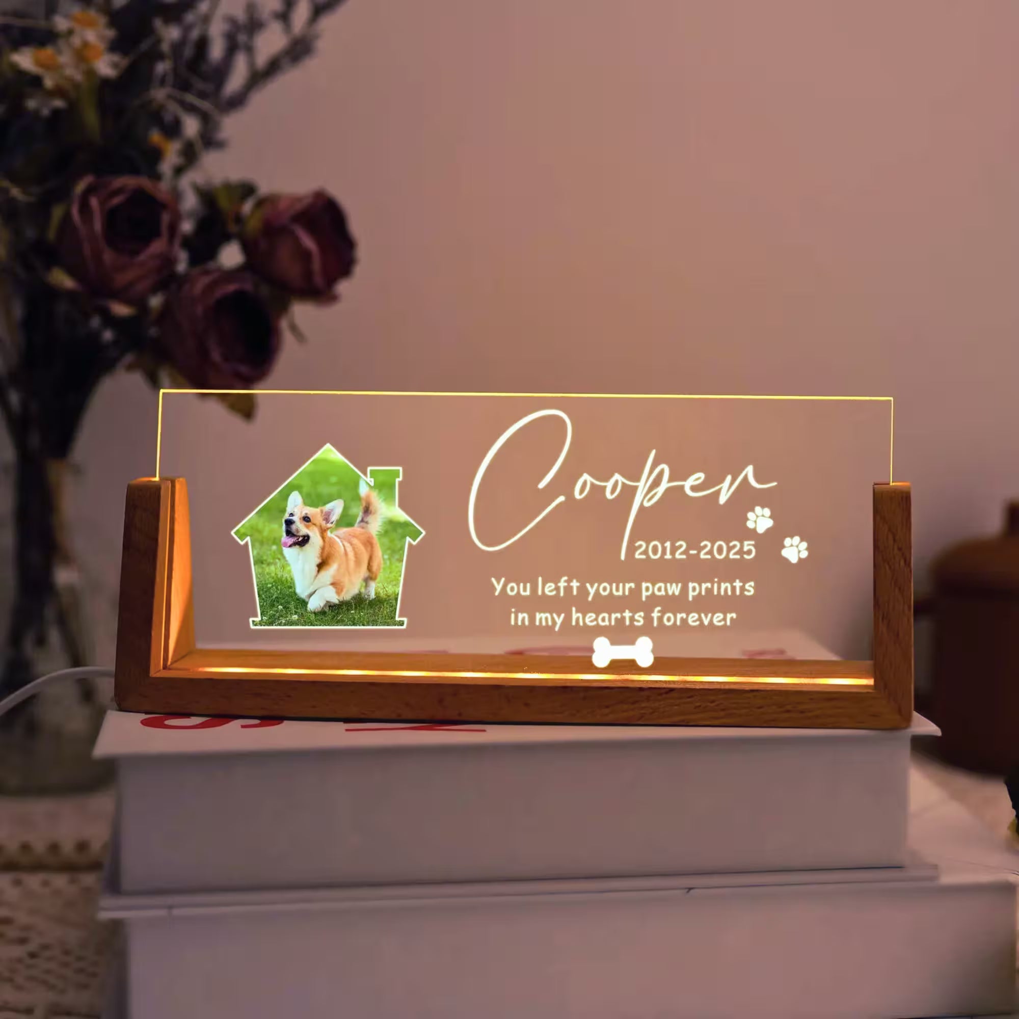 Custom Pet Memorial LED Night Light