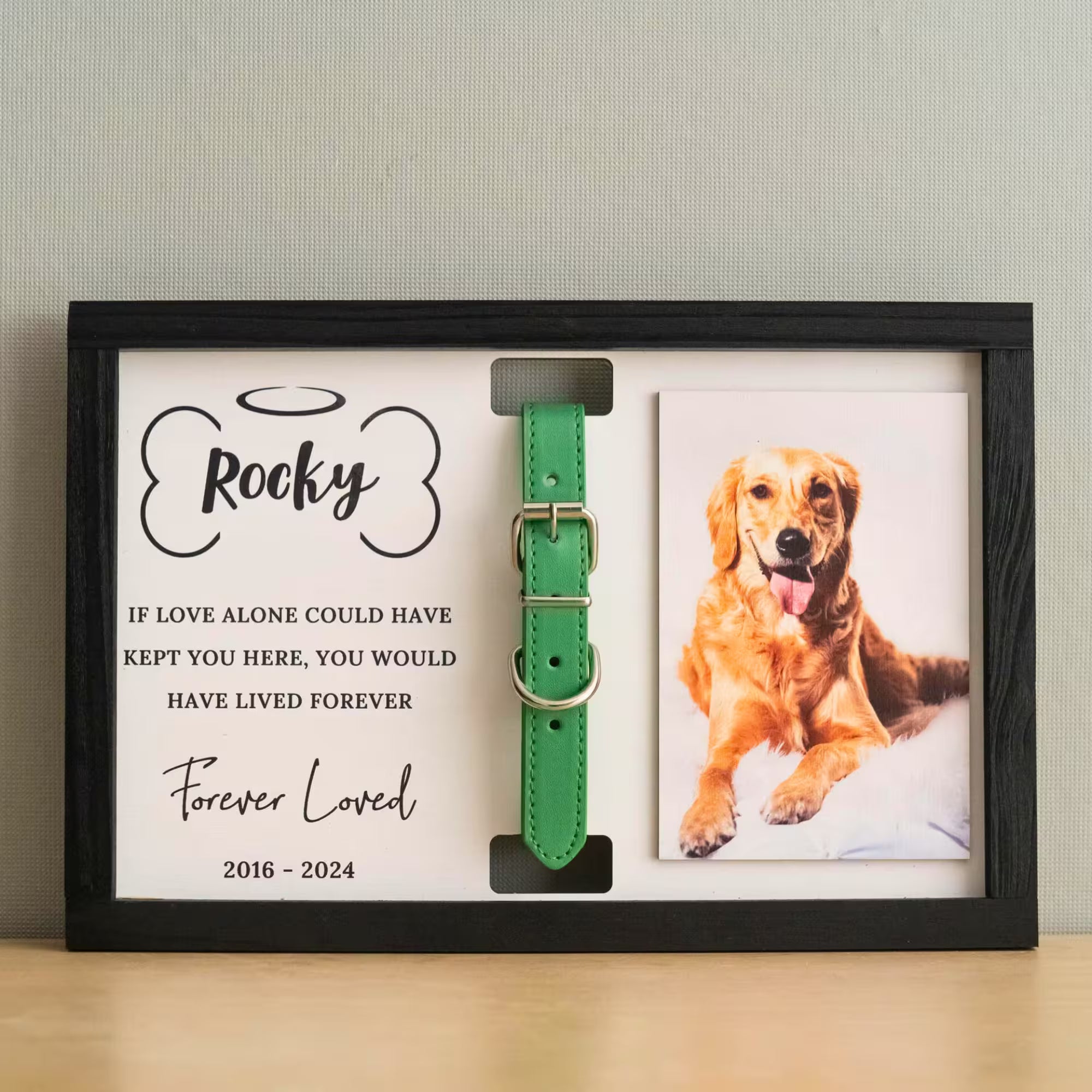 Personalized Pet Memorial Wooden Frame
