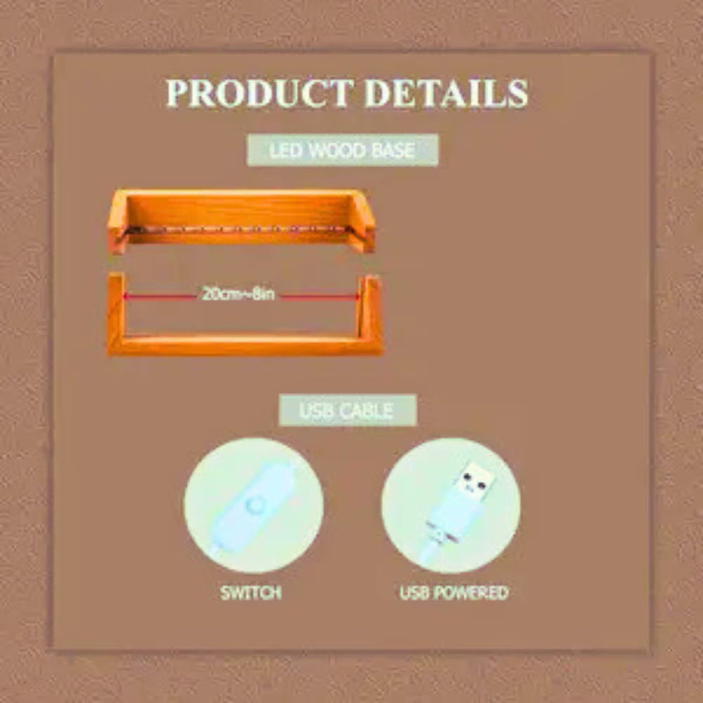 Custom Pet Memorial LED Night Light