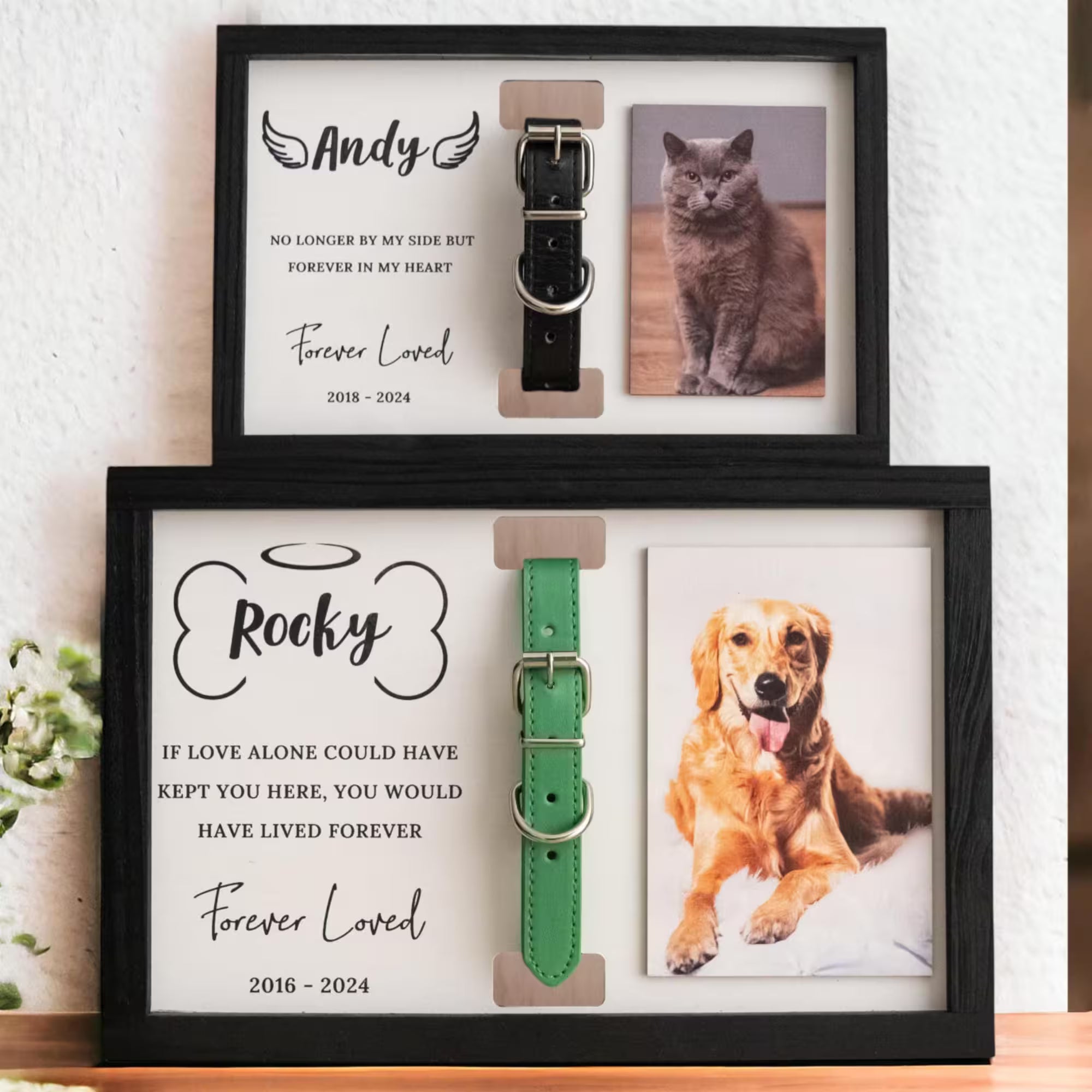 Personalized Pet Memorial Wooden Frame