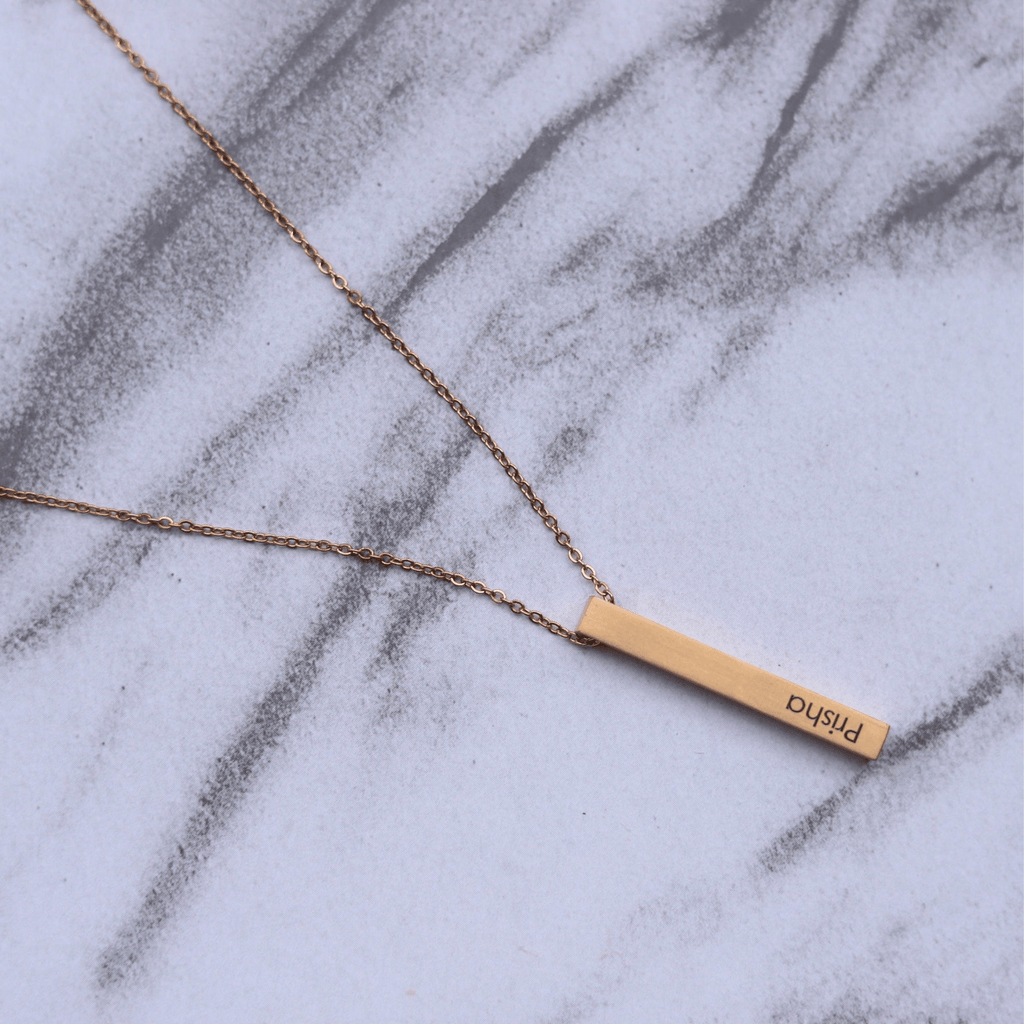 Customised Bar Name Pendant