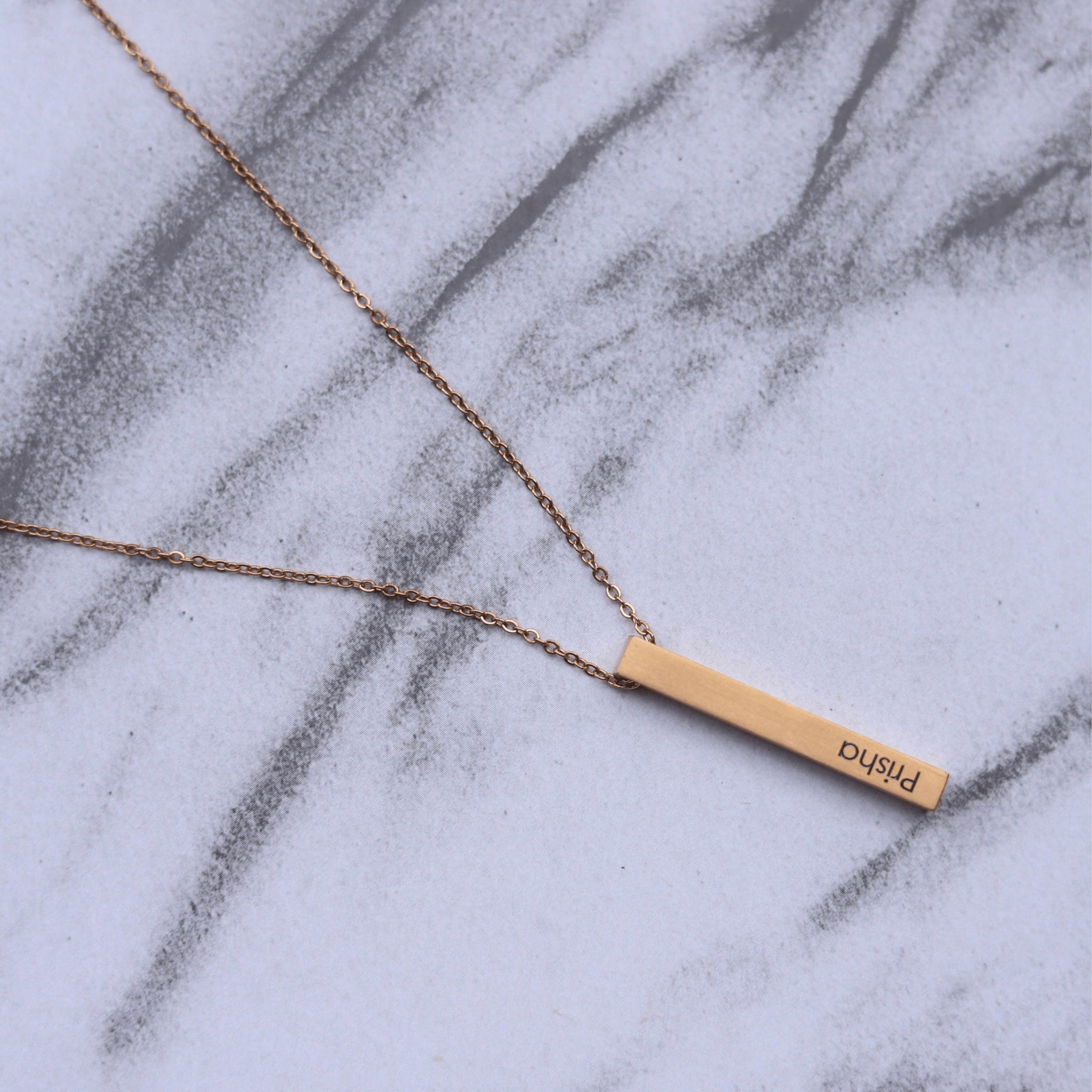 Customised Bar Name Pendant