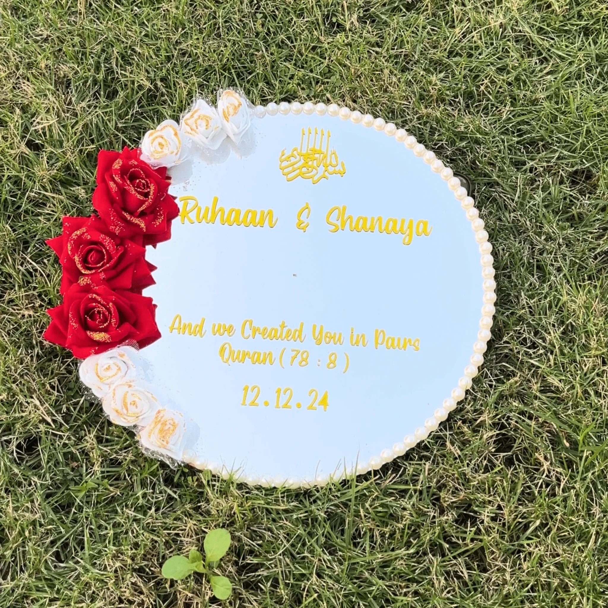 Customized Nikah Mirror