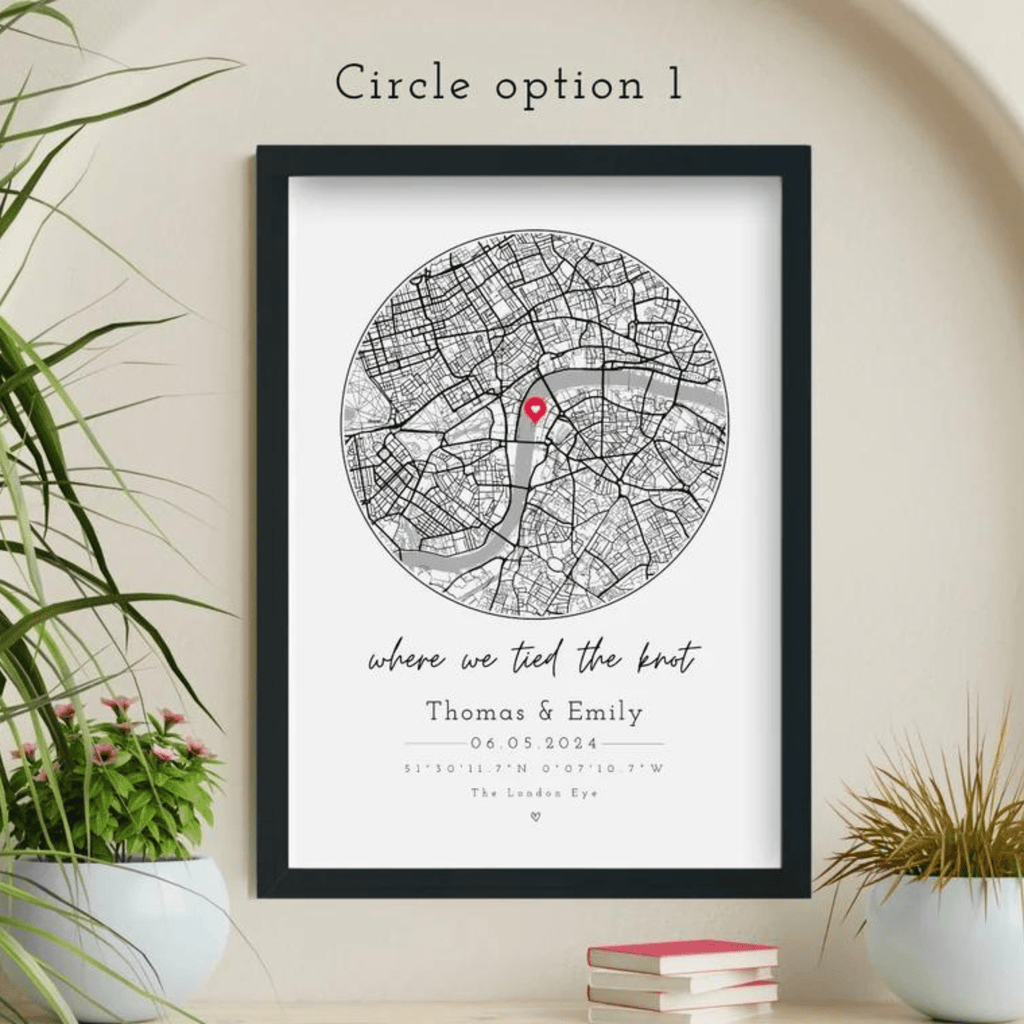 First Date Frame - Personalized Wedding Anniversary Gift