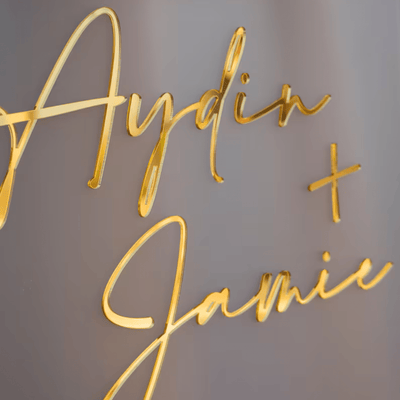 Frosted Acrylic Wedding Welcome Sign