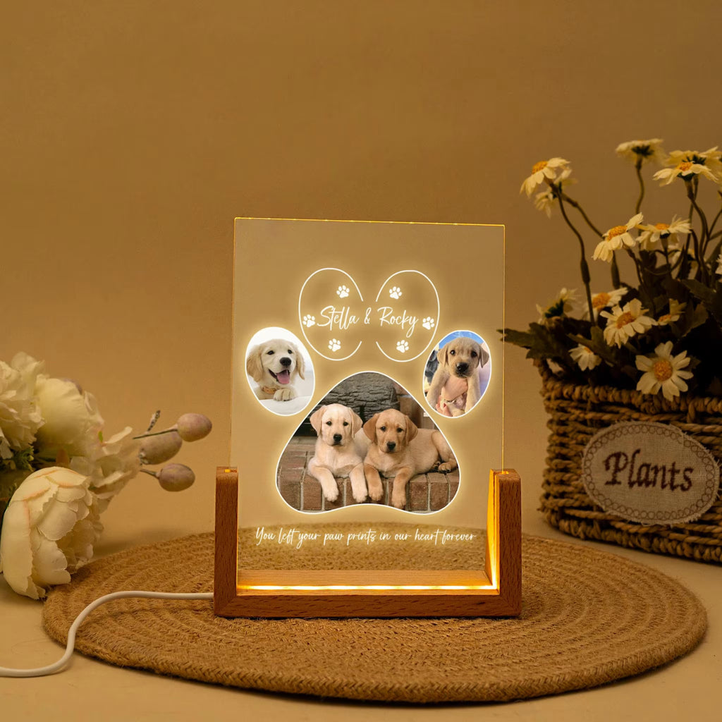 Personalized Pet Memorial LED Night Light