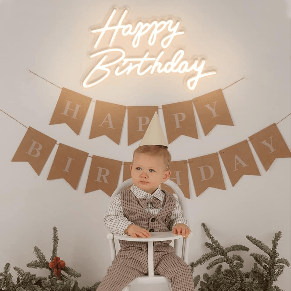 Happy Birthday Neon Light - USB Powered