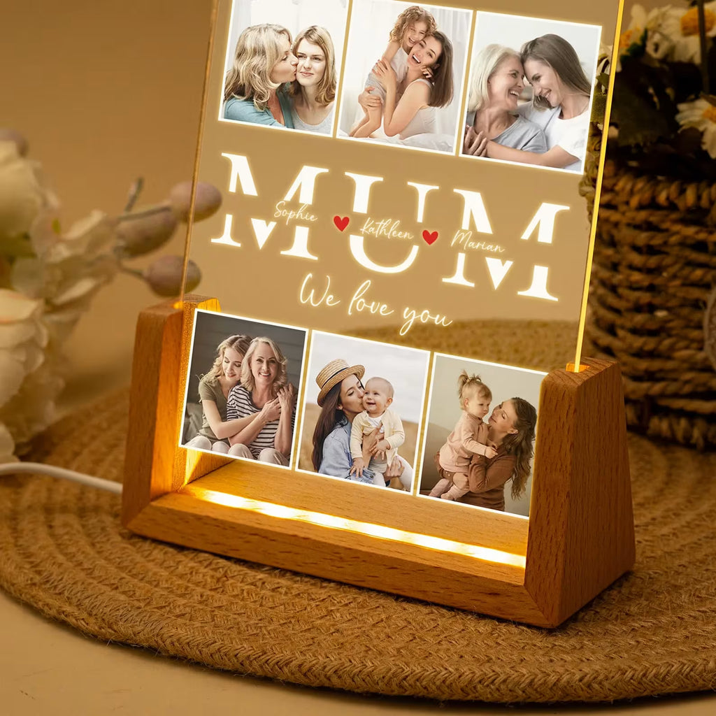 Custom Photo Night Light – Mother’s Day Gift