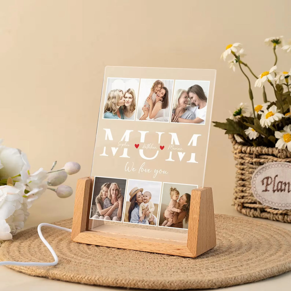 Custom Photo Night Light – Mother’s Day Gift