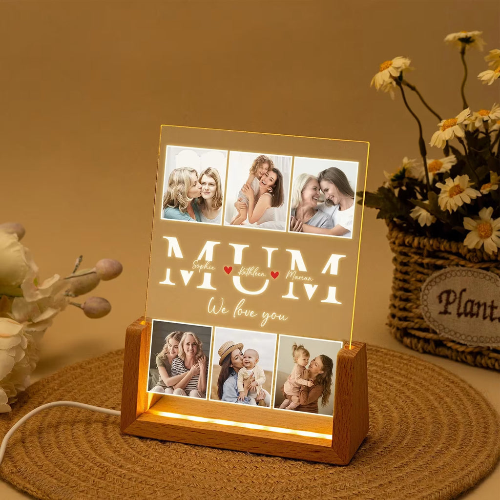 Custom Photo Night Light – Mother’s Day Gift
