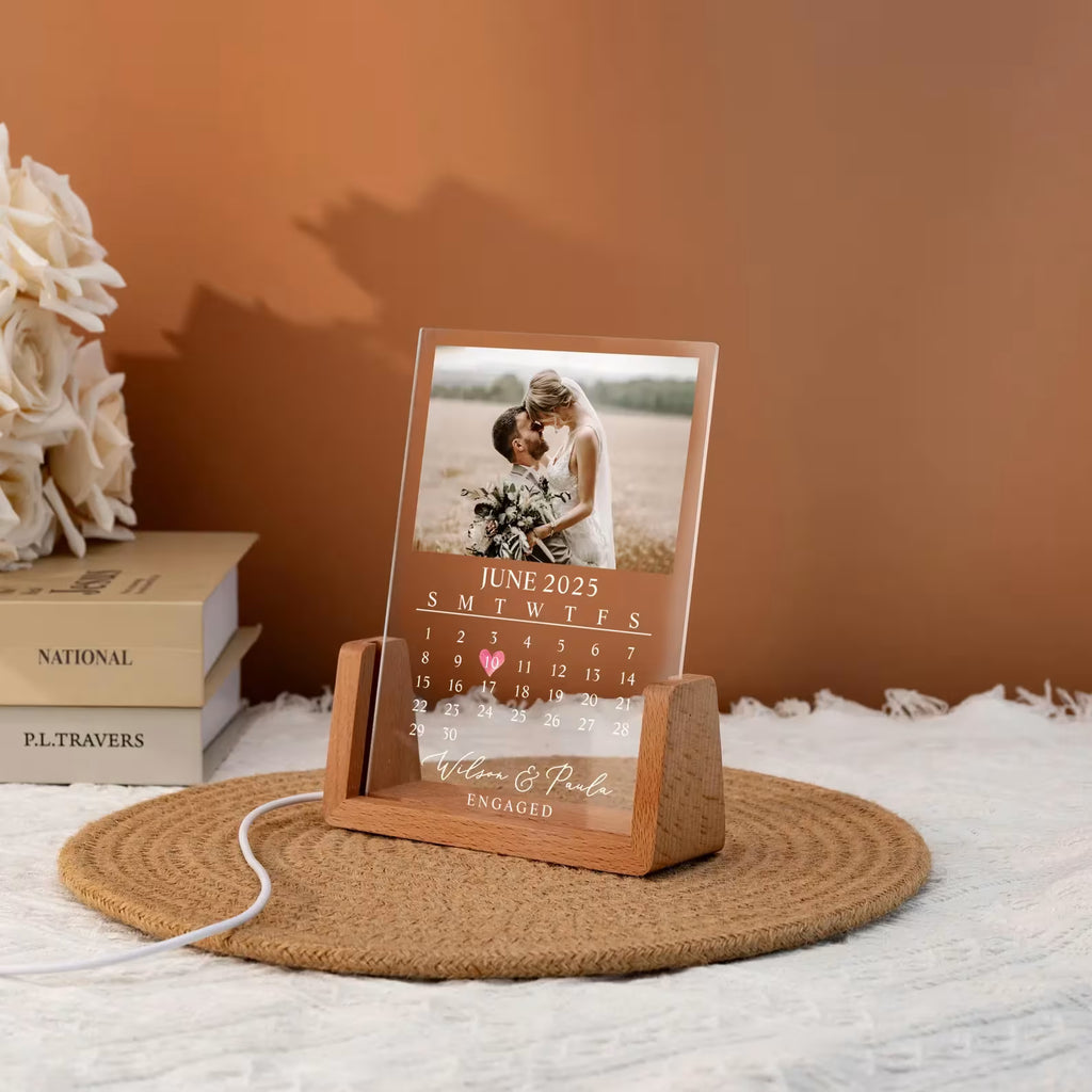 Custom Wedding Anniversary LED Night Light