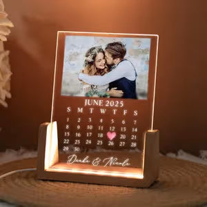 Custom Wedding Anniversary LED Night Light
