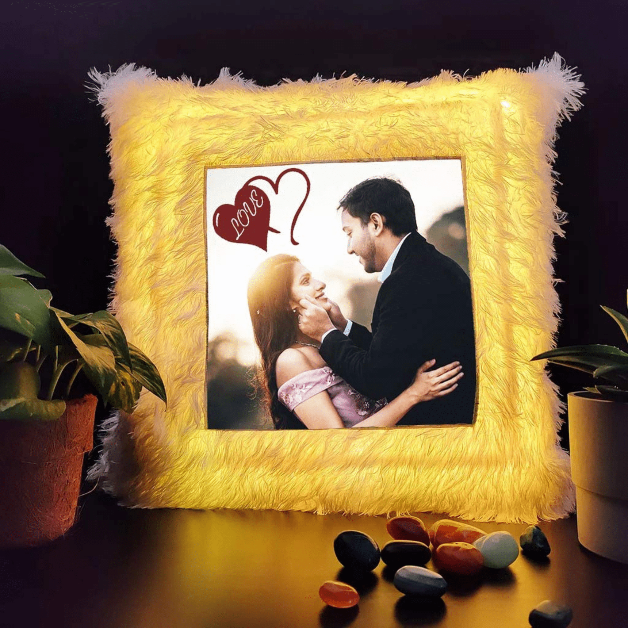 LED Pillow with Personalized Photo