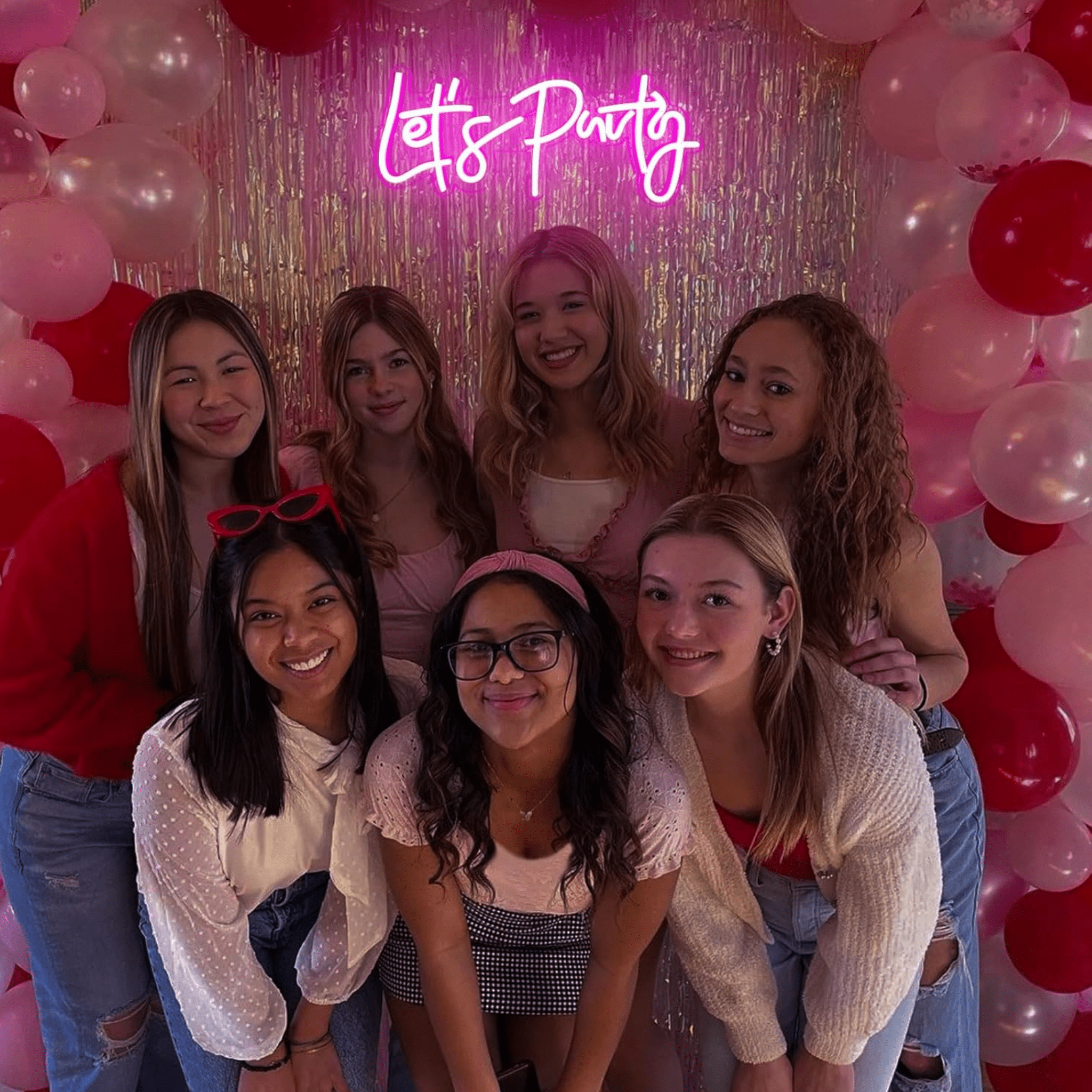 Lets Party Neon Sign - USB Decoration