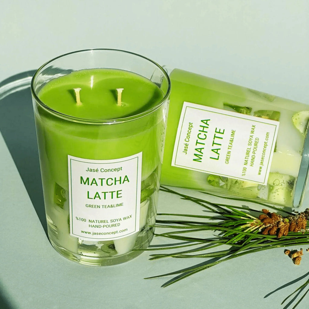 Matcha Latte Candle - 22 oz Lavender Scented