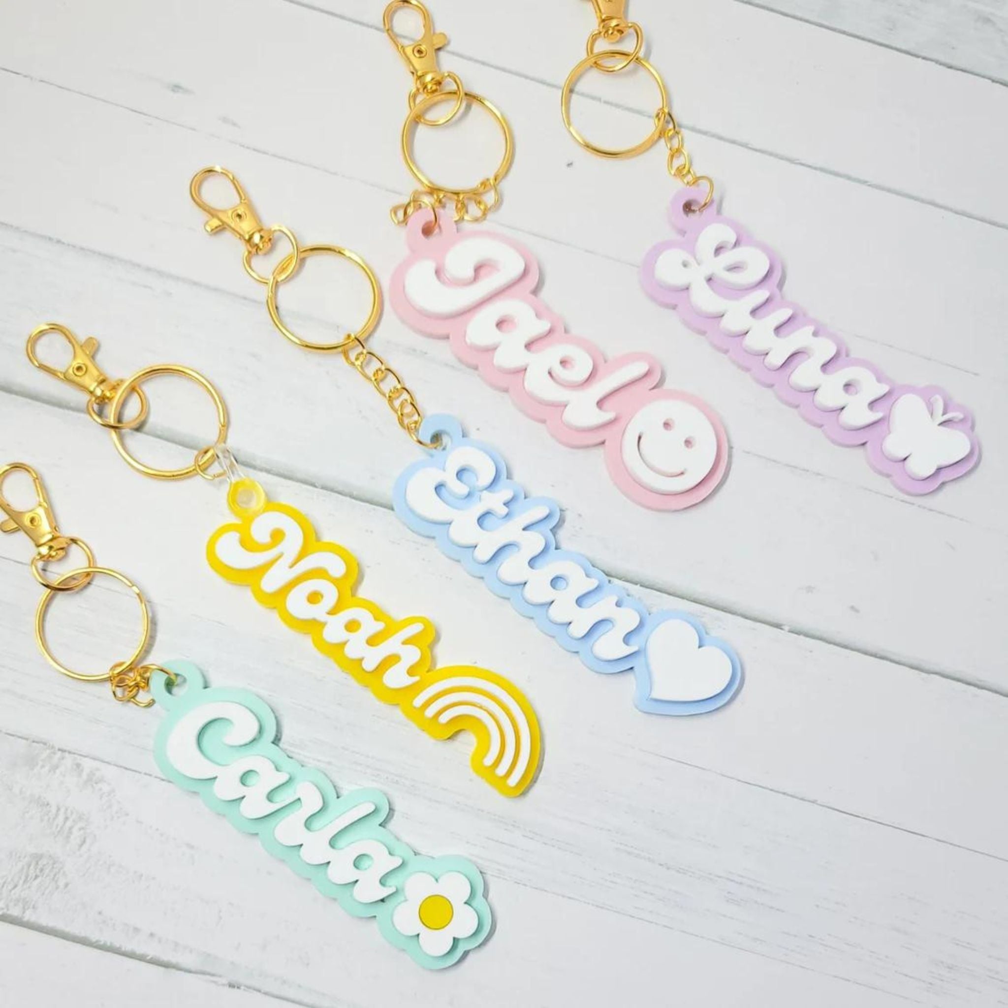 Personalized Keychain - Custom Acrylic Name Keyring