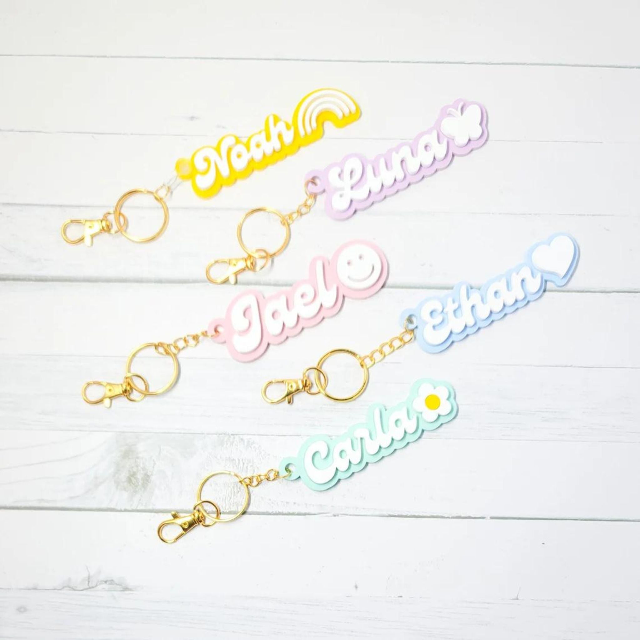 Personalized Keychain - Custom Acrylic Name Keyring
