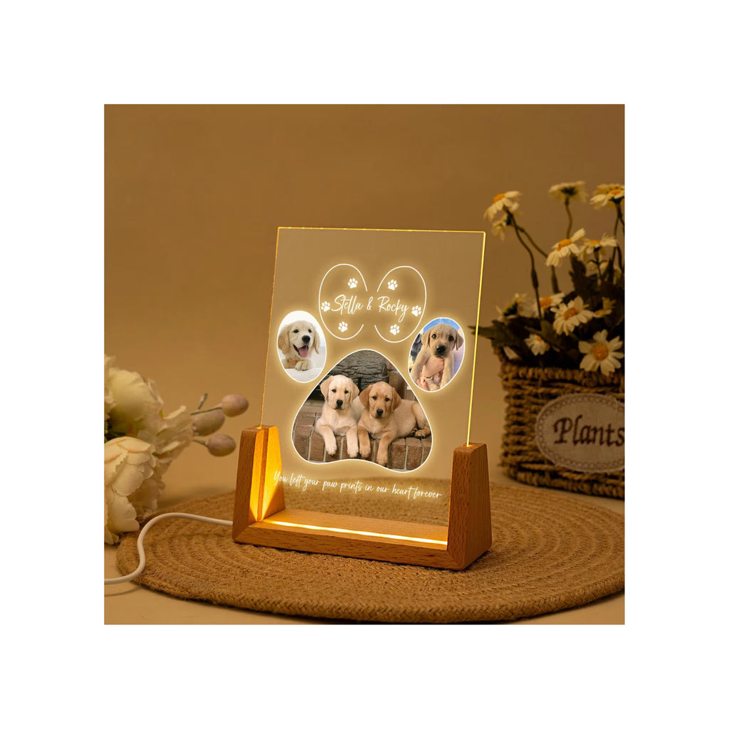Personalized Pet Memorial LED Night Light