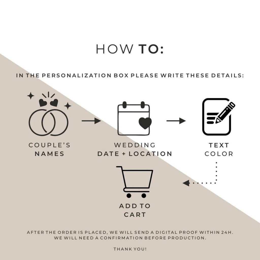 Wedding Sign - ArchWhite Acrylic & Gold Mirror Reception Welcome Decor